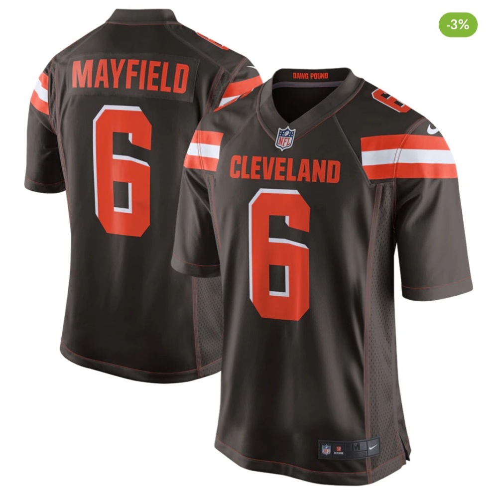 Cleveland Browns Nike Mayfield Jersey - Medium